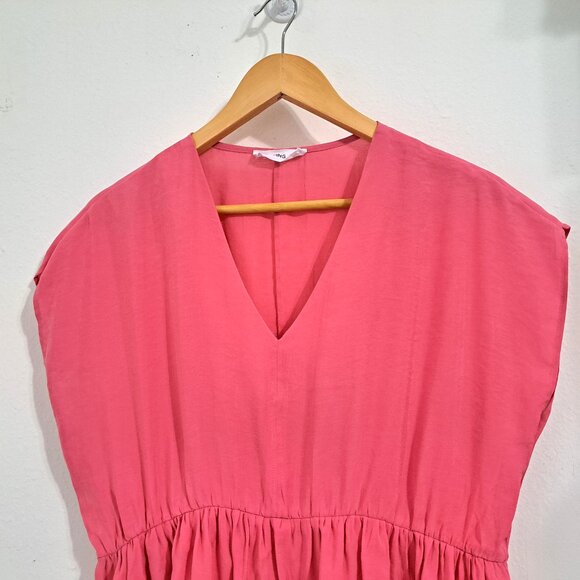 MNG Juniors Tiered Dress Pink Color Size 2 Sleeveless - Picture 5 of 6